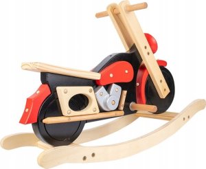 Drewniany Motocykl Bujany Retro Na Biegunach Zabawka Dzieci Prezent 1