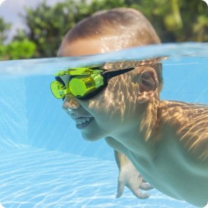 Okularki do pływania dla dzieci żółte Bestway 21005 2