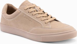 Monochromatyczne buty męskie w stylu streetwearowym  piaskowe V1 OM-FOTL-0183 40 5