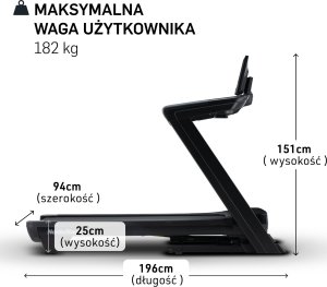 Bieżnia elektryczna NordicTrack commercial 1250 z dotykowym wyświetlaczem 12