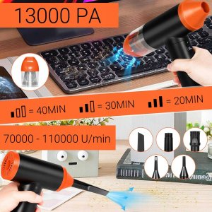 ODKURZACZ/DMUCHAWA RĘCZNY BEZPRZEWODOWY CAR/HOME 90W USB-C 2w1 LTC 2