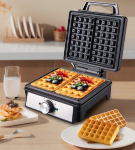 Gofrownica LTC 1600W na dwa gofry, 220-240V 5