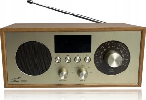 Radio przenośne Brda FM/BT/USB akum.2200mAh,10W,ładowanie indukcyjne telefonu,jasny brąz/złote 4