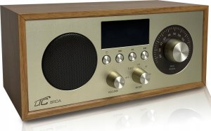 Radio przenośne Brda FM/BT/USB akum.2200mAh,10W,ładowanie indukcyjne telefonu,jasny brąz/złote 5