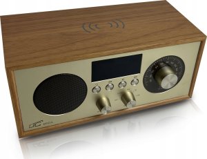 Radio przenośne Brda FM/BT/USB akum.2200mAh,10W,ładowanie indukcyjne telefonu,jasny brąz/złote 7