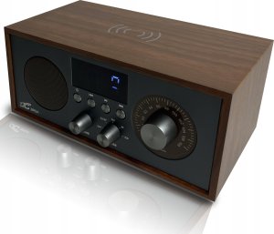 Radio przenośne Brda FM/BT/USB akum.2200mAh,10W,ładowanie indukcyjne telefonu,brąz/grafit 4