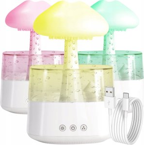 NAWIŻACZ POWIETRZA CHMURKA DESZCZ AROMATERAPIA LAMPKA NOCNA 1