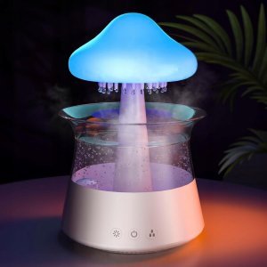 NAWIŻACZ POWIETRZA CHMURKA DESZCZ AROMATERAPIA LAMPKA NOCNA 3