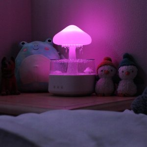 NAWIŻACZ POWIETRZA CHMURKA DESZCZ AROMATERAPIA LAMPKA NOCNA 5