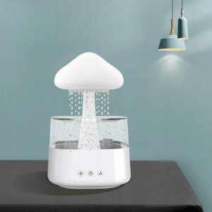 NAWIŻACZ POWIETRZA CHMURKA DESZCZ AROMATERAPIA LAMPKA NOCNA 7