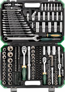 Zestaw narzędzi 216+6el. 1/4", 3/8", 1/2" (8-22mm) 6