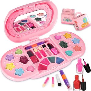 ZESTAW KOSMETYKÓW KUFEREK KOSMETYKÓW LAKIERY CIENIE LUSTERKO MAKEUP 1