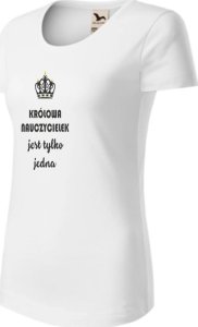 Radziszewska KOSZULKA DAMSKA DZIEŃ NAUCZYCIELA XL KRÓTKI RĘKAW HAFT BAWEŁNA 3