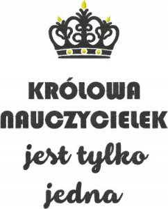 Radziszewska KOSZULKA DAMSKA DZIEŃ NAUCZYCIELA XL KRÓTKI RĘKAW HAFT BAWEŁNA 5