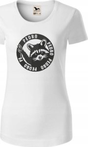 KOSZULKA DAMSKA SZOP PEDRO BIAŁY L KRÓTKI RĘKAW HAFT PREZENT BAWEŁNA 100% 2