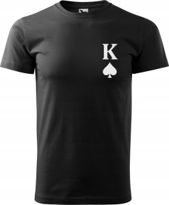 KOSZULKA NA DZIEŃ CHŁOPAKA KING KRÓL L KRÓTKI RĘKAW HAFT PREZENT BAWEŁNA 4