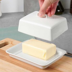 MASELNICZKA MASELNICA CERAMICZNA BIAŁA 139680 2