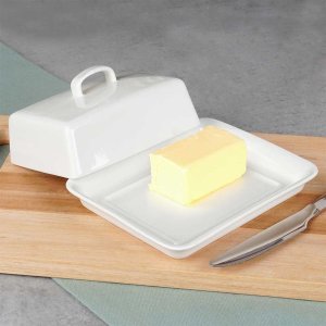 MASELNICZKA MASELNICA CERAMICZNA BIAŁA 139680 5