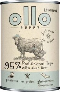 Ollo Puppy Umami Woł. żwacze z Kaczą Wątrobą 400g 1