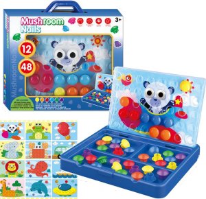 UKŁADANKA GUZIKOWA EDUKACYJNA MANUALNA MOZAIKA MONTESSORI 1