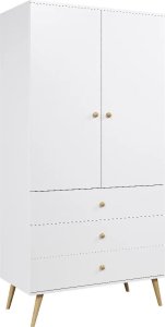 Meble Lindner Szafa Lebel z szufladami 3SZ 100cm biała mat Melimeble (SZAFA-MELI-100-3SZUFLADY-BIALA) 2