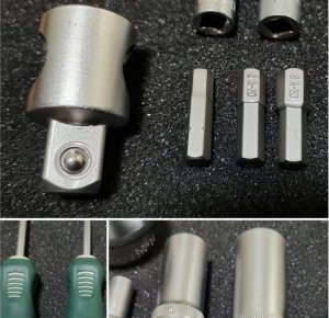 Zestaw narzędzi 125+6el. 1/4", 3/8", 1/2" Premium 10