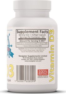 NAVIGATOR Witamina D3 4000 IU 365 kaps. 3