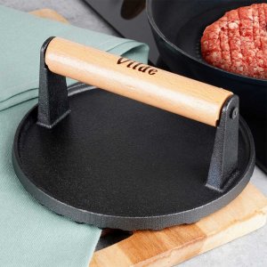 ŻELIWNA PRASKA DO GRILLOWANIA BURGERÓW STEKÓW MIĘSA 259702 3