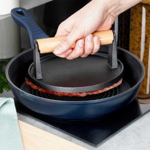 ŻELIWNA PRASKA DO GRILLOWANIA BURGERÓW STEKÓW MIĘSA 259702 7