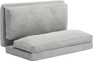 Sofa rozkładana składana kanapa z pokrowcem ciemnoszara 1