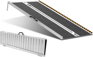 Przenośna Aluminiowa Rampa dla Wózków Inwalidzkich 121 cm 1