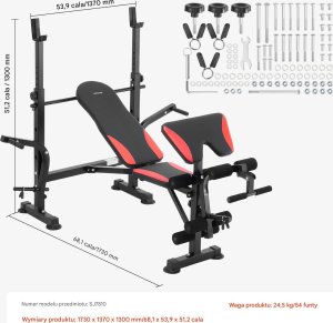 Ławka do ćwiczeń siłowych i inwersyjnych składana do domowego treningu 2