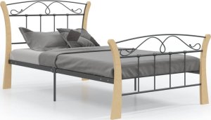 Rama Łóżka, Czarna, Metalowa, 100 X 200 Cm 1