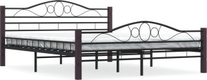 Rama Łóżka, Czarna, Metalowa, 160 X 200 Cm 1