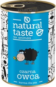 Mokra karma dla psa Natural Taste Czarna Owca danie z jagnięciny 400 g 1