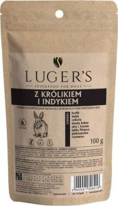 Sucha karma dla psa Lugers z królikiem i indykiem 100 g 1