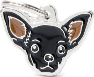 Zawieszka Adresówka Identyfikator z grawerem dla psa Chihuahua Black 1