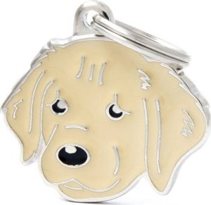 Zawieszka Adresówka Identyfikator z grawerem dla psa Golden Retriver 1