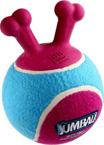 Zabawka dla psa GiGwi Jumball piłka z uchwytami dla małego psa Różowo - Niebieski 2