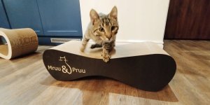 Drapak dla kota czarny duży MIMI | 70x23x24 cm | MruuPruu 5