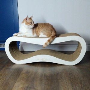Mruu&Pruu Drapak dla kota biały mega LEON | 78x28x24 cm | MruuPruu 3