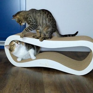 Mruu&Pruu Drapak dla kota biały mega LEON | 78x28x24 cm | MruuPruu 4