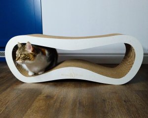 Mruu&Pruu Drapak dla kota biały mega LEON | 78x28x24 cm | MruuPruu 5