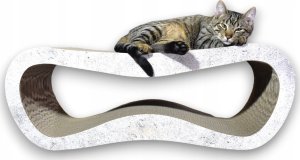 Mruu&Pruu Drapak dla kota szary beton mega LEON | 78x28x24 cm | MruuPruu 6