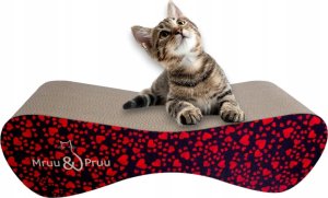 Drapak dla kota czarny w serca duży MIMI | 70x23x24 cm | MruuPruu 1