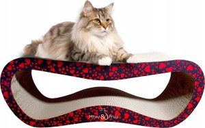 Drapak dla kota czarny w serca mega LEON | 78x28x24 cm | MruuPruu 1