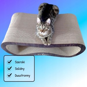 Drapak dla kota czarny XXL LEON |78x28x40 cm | MruuPruu 6