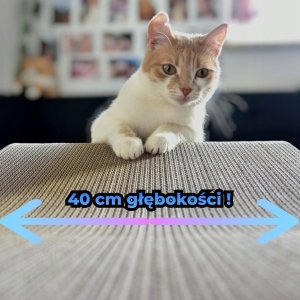 Drapak dla kota czarny XXL LEON |78x28x40 cm | MruuPruu 7