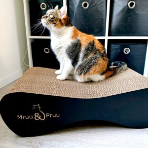 Drapak dla kota czarny duży MIMI | 70x23x40 cm | MruuPruu 5