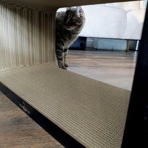 Mruu&Pruu DRAPAK DLA KOTA KARTONOWY WIELKI PROSTOKĄT XXL 60x35x30 cm 5